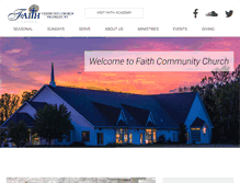 Tablet Screenshot of faithcc.us